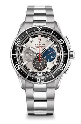 Replica Zenith Watch El Primero Stratos Flyback Tribute to Felix Baumgartner Bracelet 03.2066.405/69.M2060